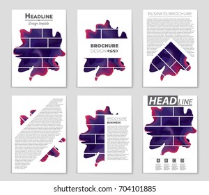 Abstract vector layout background set. For art template design, list, front page, mockup brochure theme style, banner, idea, cover, booklet, print, flyer, book, blank, card, ad, sign, sheet, a4