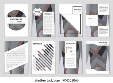 Abstract vector layout background set. For art template design, list, front page, mockup brochure theme style, banner, idea, cover, booklet, print, flyer, book, blank, card, ad, sign, sheet,, a4.