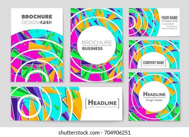 Abstract vector layout background set. For art template design, list, front page, mockup brochure theme style, banner, idea, cover, booklet, print, flyer, book, blank, card, ad, sign, sheet, a4.
