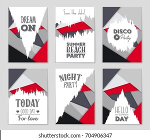 Abstract vector layout background set. For art template design, list, front page, mockup brochure theme style, banner, idea, cover, booklet, print, flyer, book, blank, card, ad, sign, sheet,, a4.