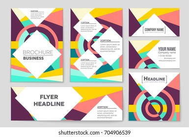 Abstract vector layout background set. For art template design, list, front page, mockup brochure theme style, banner, idea, cover, booklet, print, flyer, book, blank, card, ad, sign, sheet, a4