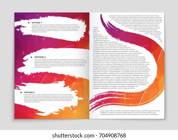 Abstract vector layout background set. For art template design, list, front page, mockup brochure theme style, banner, idea, cover, booklet, print, flyer, book, blank, card, ad, sign, sheet, a4