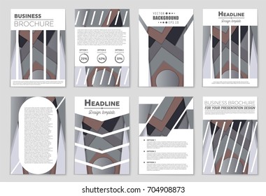 Abstract vector layout background set. For art template design, list, front page, mockup brochure theme style, banner, idea, cover, booklet, print, flyer, book, blank, card, ad, sign, sheet,, a4.
