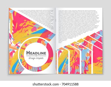 Abstract vector layout background set. For art template design, list, front page, mockup brochure theme style, banner, idea, cover, booklet, print, flyer, book, blank, card, ad, sign, sheet, a4