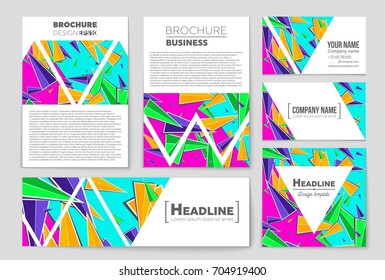 Abstract vector layout background set. For art template design, list, front page, mockup brochure theme style, banner, idea, cover, booklet, print, flyer, book, blank, card, ad, sign, sheet, a4.
