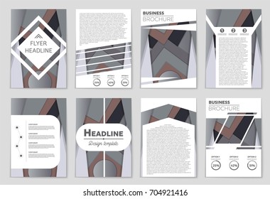 Abstract vector layout background set. For art template design, list, front page, mockup brochure theme style, banner, idea, cover, booklet, print, flyer, book, blank, card, ad, sign, sheet,, a4.