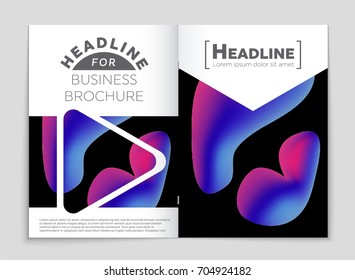 Abstract vector layout background set. For art template design, list, front page, mockup brochure theme style, banner, idea, cover, booklet, print, flyer, book, blank, card, ad, sign, sheet, a4