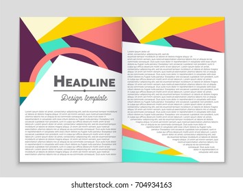 Abstract vector layout background set. For art template design, list, front page, mockup brochure theme style, banner, idea, cover, booklet, print, flyer, book, blank, card, ad, sign, sheet, a4