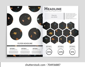 Abstract vector layout background set. For art template design, list, front page, mockup brochure theme style, banner, idea, cover, booklet, print, flyer, book, blank, card, ad, sign, sheet, a4
