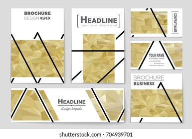 Abstract vector layout background set. For art template design, list, front page, mockup brochure theme style, banner, idea, cover, booklet, print, flyer, book, blank, card, ad, sign, sheet, a4