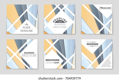 Abstract vector layout background set. For art template design, list, front page, mockup brochure theme style, banner, idea, cover, booklet, print, flyer, book, blank, card, ad, sign, sheet,, a4.