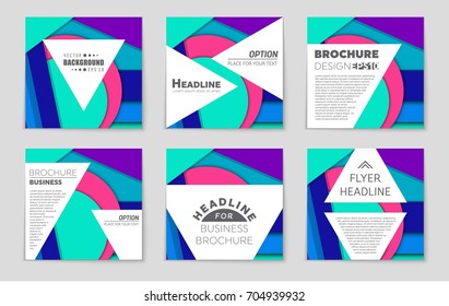 Abstract vector layout background set. For art template design, list, front page, mockup brochure theme style, banner, idea, cover, booklet, print, flyer, book, blank, card, ad, sign, sheet,, a4.