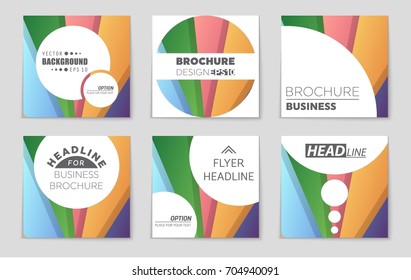 Abstract vector layout background set. For art template design, list, front page, mockup brochure theme style, banner, idea, cover, booklet, print, flyer, book, blank, card, ad, sign, sheet,, a4.