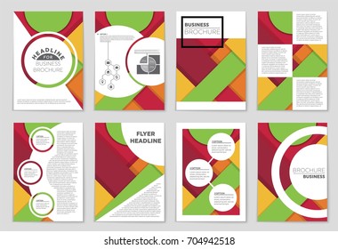 Abstract vector layout background set. For art template design, list, front page, mockup brochure theme style, banner, idea, cover, booklet, print, flyer, book, blank, card, ad, sign, sheet,, a4.