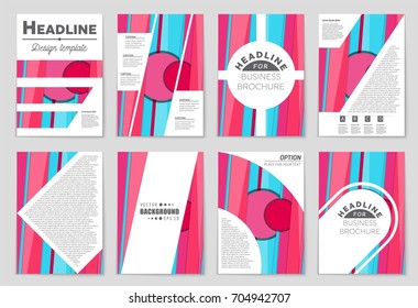 Abstract vector layout background set. For art template design, list, front page, mockup brochure theme style, banner, idea, cover, booklet, print, flyer, book, blank, card, ad, sign, sheet,, a4.