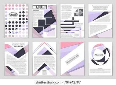 Abstract vector layout background set. For art template design, list, front page, mockup brochure theme style, banner, idea, cover, booklet, print, flyer, book, blank, card, ad, sign, sheet,, a4.