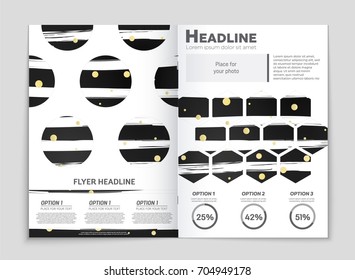 Abstract vector layout background set. For art template design, list, front page, mockup brochure theme style, banner, idea, cover, booklet, print, flyer, book, blank, card, ad, sign, sheet, a4