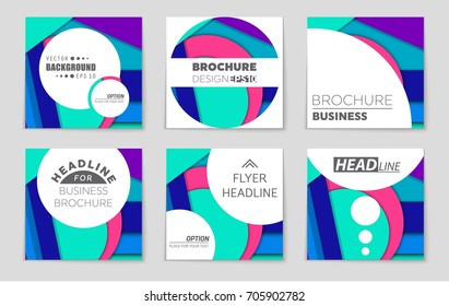 Abstract vector layout background set. For art template design, list, front page, mockup brochure theme style, banner, idea, cover, booklet, print, flyer, book, blank, card, ad, sign, sheet,, a4.