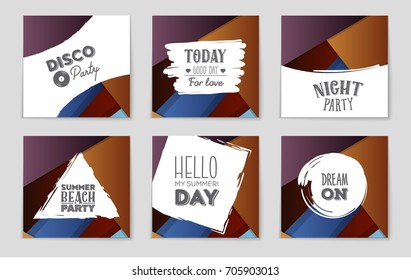 Abstract vector layout background set. For art template design, list, front page, mockup brochure theme style, banner, idea, cover, booklet, print, flyer, book, blank, card, ad, sign, sheet,, a4.