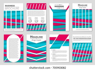 Abstract vector layout background set. For art template design, list, front page, mockup brochure theme style, banner, idea, cover, booklet, print, flyer, book, blank, card, ad, sign, sheet,, a4.