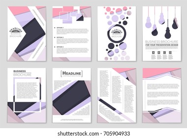 Abstract vector layout background set. For art template design, list, front page, mockup brochure theme style, banner, idea, cover, booklet, print, flyer, book, blank, card, ad, sign, sheet,, a4.