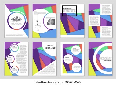 Abstract vector layout background set. For art template design, list, front page, mockup brochure theme style, banner, idea, cover, booklet, print, flyer, book, blank, card, ad, sign, sheet,, a4.