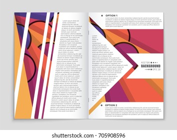Abstract vector layout background set. For art template design, list, front page, mockup brochure theme style, banner, idea, cover, booklet, print, flyer, book, blank, card, ad, sign, sheet,, a4.
