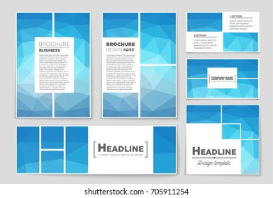 Abstract vector layout background set. For art template design, list, front page, mockup brochure theme style, banner, idea, cover, booklet, print, flyer, book, blank, card, ad, sign, sheet, a4