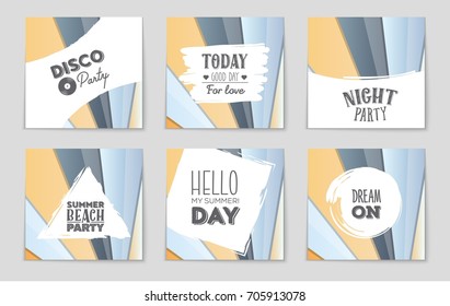 Abstract vector layout background set. For art template design, list, front page, mockup brochure theme style, banner, idea, cover, booklet, print, flyer, book, blank, card, ad, sign, sheet,, a4.