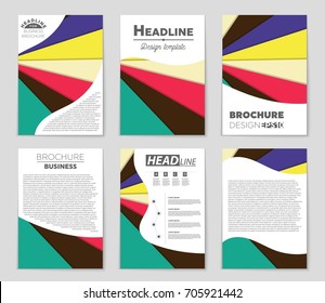 Abstract vector layout background set. For art template design, list, front page, mockup brochure theme style, banner, idea, cover, booklet, print, flyer, book, blank, card, ad, sign, sheet,, a4.