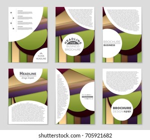Abstract vector layout background set. For art template design, list, front page, mockup brochure theme style, banner, idea, cover, booklet, print, flyer, book, blank, card, ad, sign, sheet,, a4.