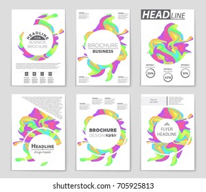 Abstract vector layout background set. For art template design, list, front page, mockup brochure theme style, banner, idea, cover, booklet, print, flyer, book, blank, card, ad, sign, sheet, a4