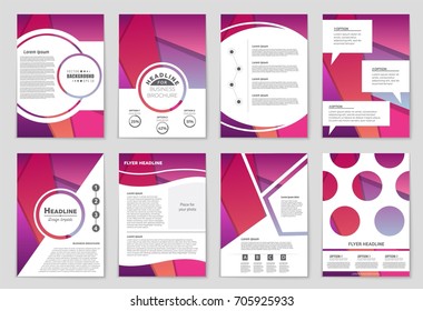 Abstract vector layout background set. For art template design, list, front page, mockup brochure theme style, banner, idea, cover, booklet, print, flyer, book, blank, card, ad, sign, sheet,, a4.