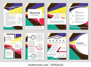 Abstract vector layout background set. For art template design, list, front page, mockup brochure theme style, banner, idea, cover, booklet, print, flyer, book, blank, card, ad, sign, sheet,, a4.