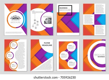 Abstract vector layout background set. For art template design, list, front page, mockup brochure theme style, banner, idea, cover, booklet, print, flyer, book, blank, card, ad, sign, sheet,, a4.