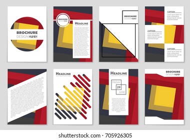 Abstract vector layout background set. For art template design, list, front page, mockup brochure theme style, banner, idea, cover, booklet, print, flyer, book, blank, card, ad, sign, sheet,, a4.