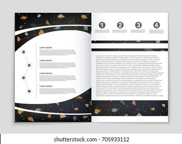 Abstract vector layout background set. For art template design, list, front page, mockup brochure theme style, banner, idea, cover, booklet, print, flyer, book, blank, card, ad, sign, sheet, a4