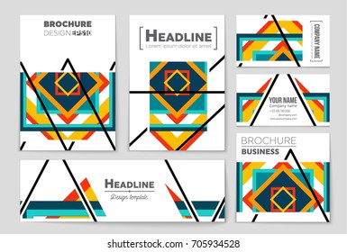 Abstract vector layout background set. For art template design, list, front page, mockup brochure theme style, banner, idea, cover, booklet, print, flyer, book, blank, card, ad, sign, sheet, a4.