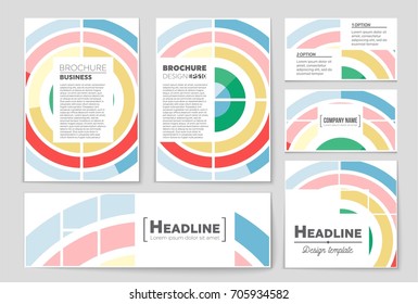 Abstract vector layout background set. For art template design, list, front page, mockup brochure theme style, banner, idea, cover, booklet, print, flyer, book, blank, card, ad, sign, sheet, a4.