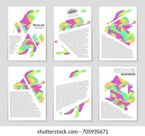 Abstract vector layout background set. For art template design, list, front page, mockup brochure theme style, banner, idea, cover, booklet, print, flyer, book, blank, card, ad, sign, sheet, a4