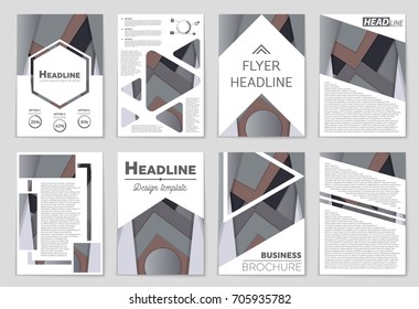 Abstract vector layout background set. For art template design, list, front page, mockup brochure theme style, banner, idea, cover, booklet, print, flyer, book, blank, card, ad, sign, sheet,, a4.