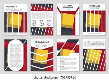Abstract vector layout background set. For art template design, list, front page, mockup brochure theme style, banner, idea, cover, booklet, print, flyer, book, blank, card, ad, sign, sheet,, a4.