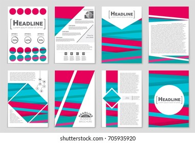 Abstract vector layout background set. For art template design, list, front page, mockup brochure theme style, banner, idea, cover, booklet, print, flyer, book, blank, card, ad, sign, sheet,, a4.