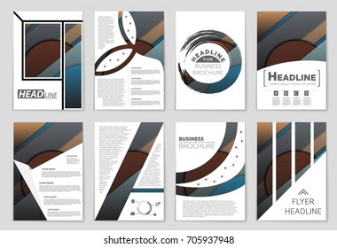 Abstract vector layout background set. For art template design, list, front page, mockup brochure theme style, banner, idea, cover, booklet, print, flyer, book, blank, card, ad, sign, sheet,, a4.