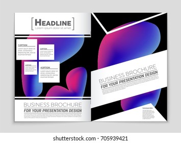 Abstract vector layout background set. For art template design, list, front page, mockup brochure theme style, banner, idea, cover, booklet, print, flyer, book, blank, card, ad, sign, sheet, a4