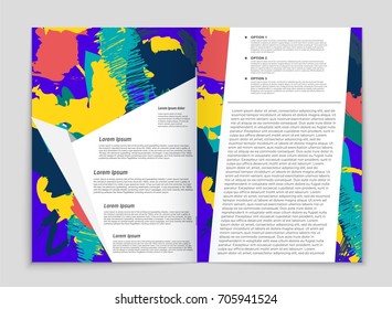 Abstract vector layout background set. For art template design, list, front page, mockup brochure theme style, banner, idea, cover, booklet, print, flyer, book, blank, card, ad, sign, sheet, a4