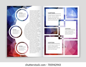 Abstract vector layout background set. For art template design, list, front page, mockup brochure theme style, banner, idea, cover, booklet, print, flyer, book, blank, card, ad, sign, sheet, a4