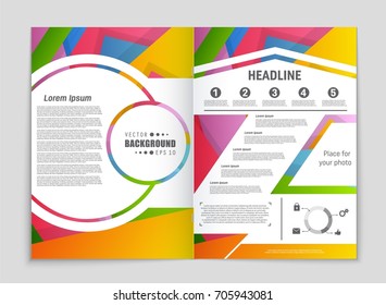 Abstract vector layout background set. For art template design, list, front page, mockup brochure theme style, banner, idea, cover, booklet, print, flyer, book, blank, card, ad, sign, sheet,, a4.