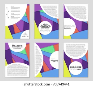 Abstract vector layout background set. For art template design, list, front page, mockup brochure theme style, banner, idea, cover, booklet, print, flyer, book, blank, card, ad, sign, sheet,, a4.