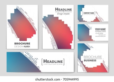 Abstract vector layout background set. For art template design, list, front page, mockup brochure theme style, banner, idea, cover, booklet, print, flyer, book, blank, card, ad, sign, sheet, a4.